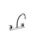 8" Two-handle Brass Kitchen Faucet